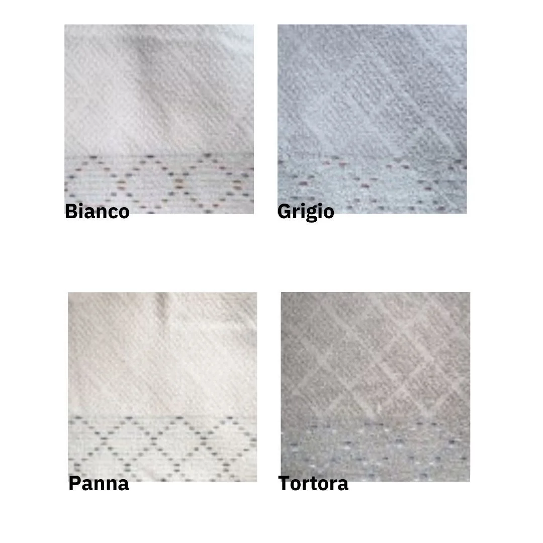 Coppia Asciugamani Spugna Biancaluna art. Adam 2