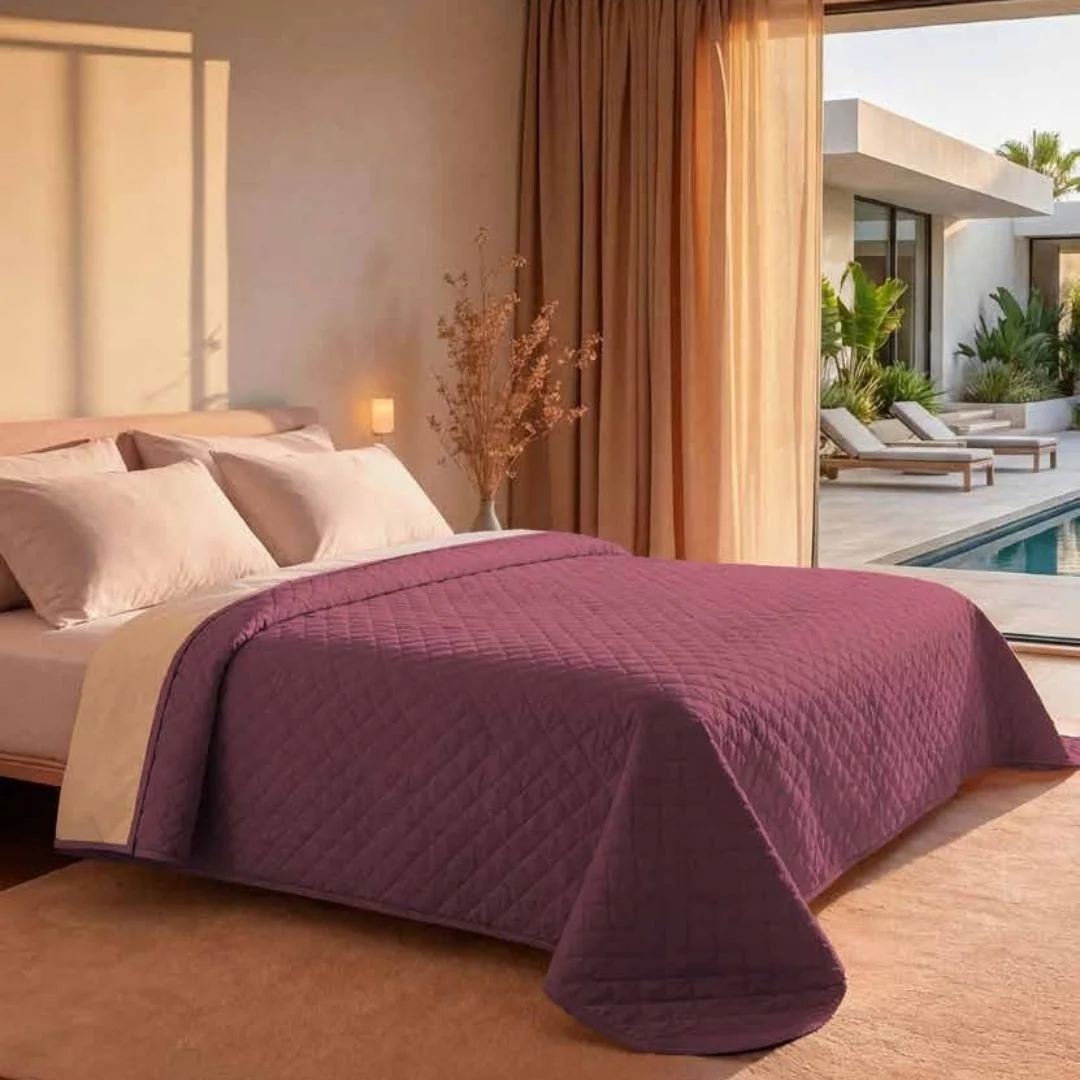 Copriletto Trapuntato Matrimoniale Biancaluna...