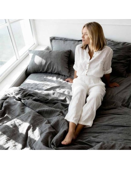 Copripiumino Microfibra Matrimoniale Biancaluna art. Petra