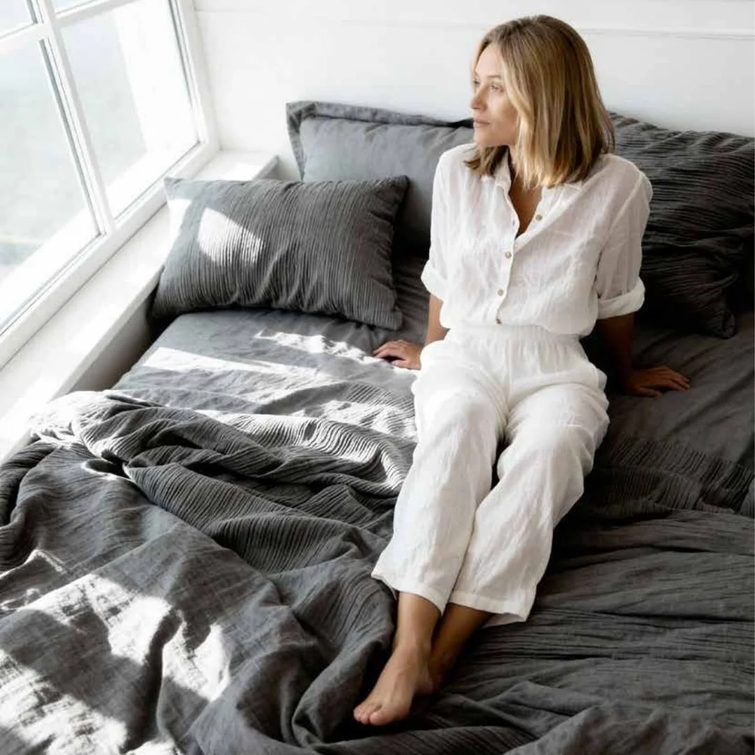 Completo Lenzuola Matrimoniale Biancaluna art....