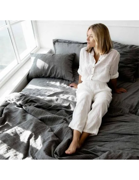 Completo Lenzuola Matrimoniale Biancaluna art. Petra