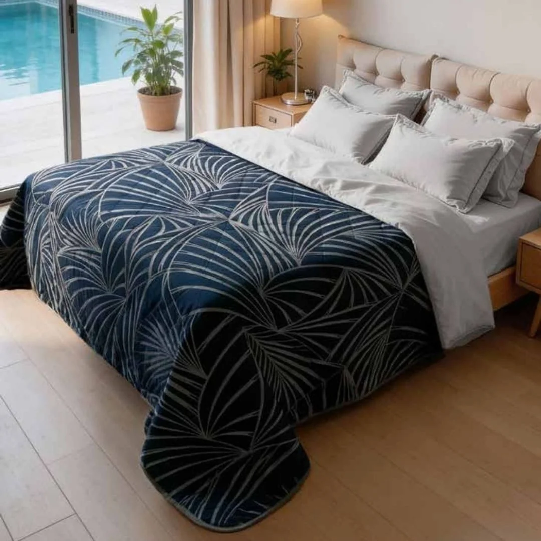 Trapuntino Matrimoniale Biancaluna art. Vela Velvet