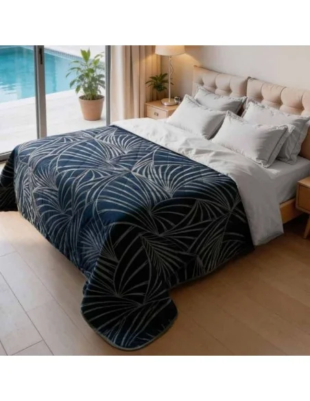 Trapuntino Matrimoniale Biancaluna art. Vela Velvet