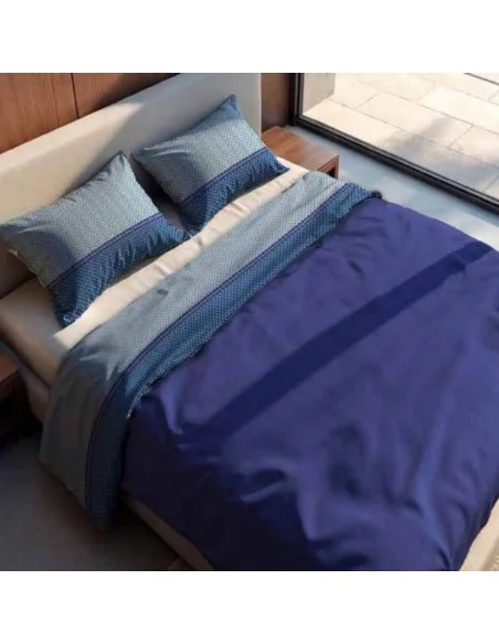 Completo Lenzuola Matrimoniale Cotone Biancaluna art. Comet