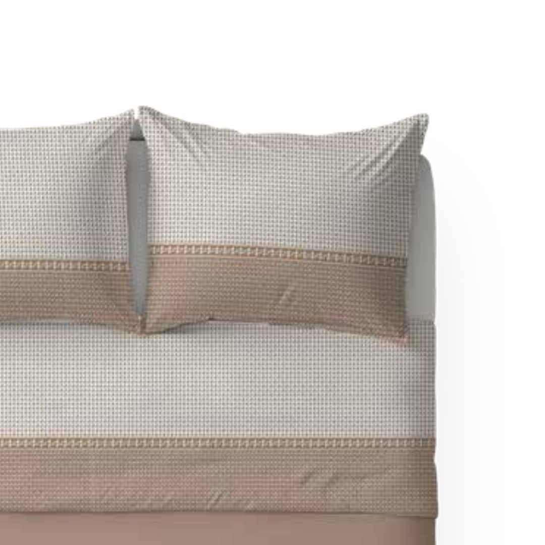 Completo Lenzuola Singolo Cotone Biancaluna art. Comet 2