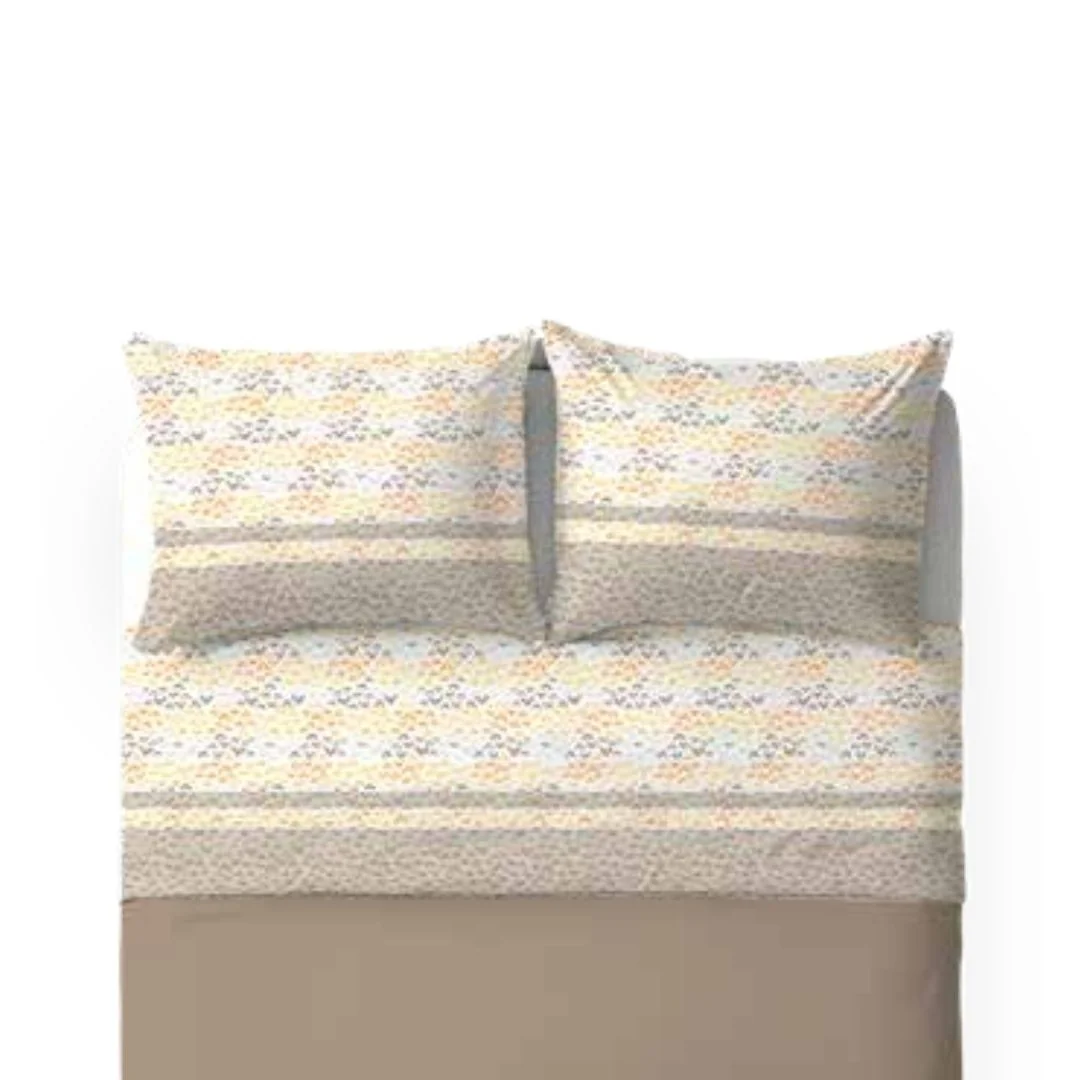 Completo Lenzuola Matrimoniale Cotone Biancaluna art. Nathan 2