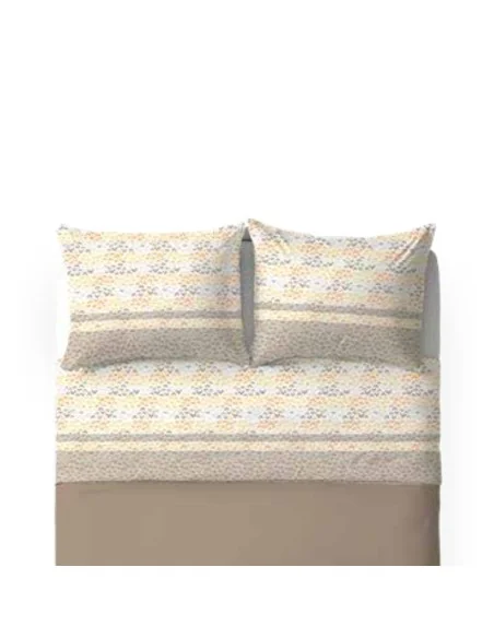 Completo Lenzuola Matrimoniale Cotone Biancaluna art. Nathan