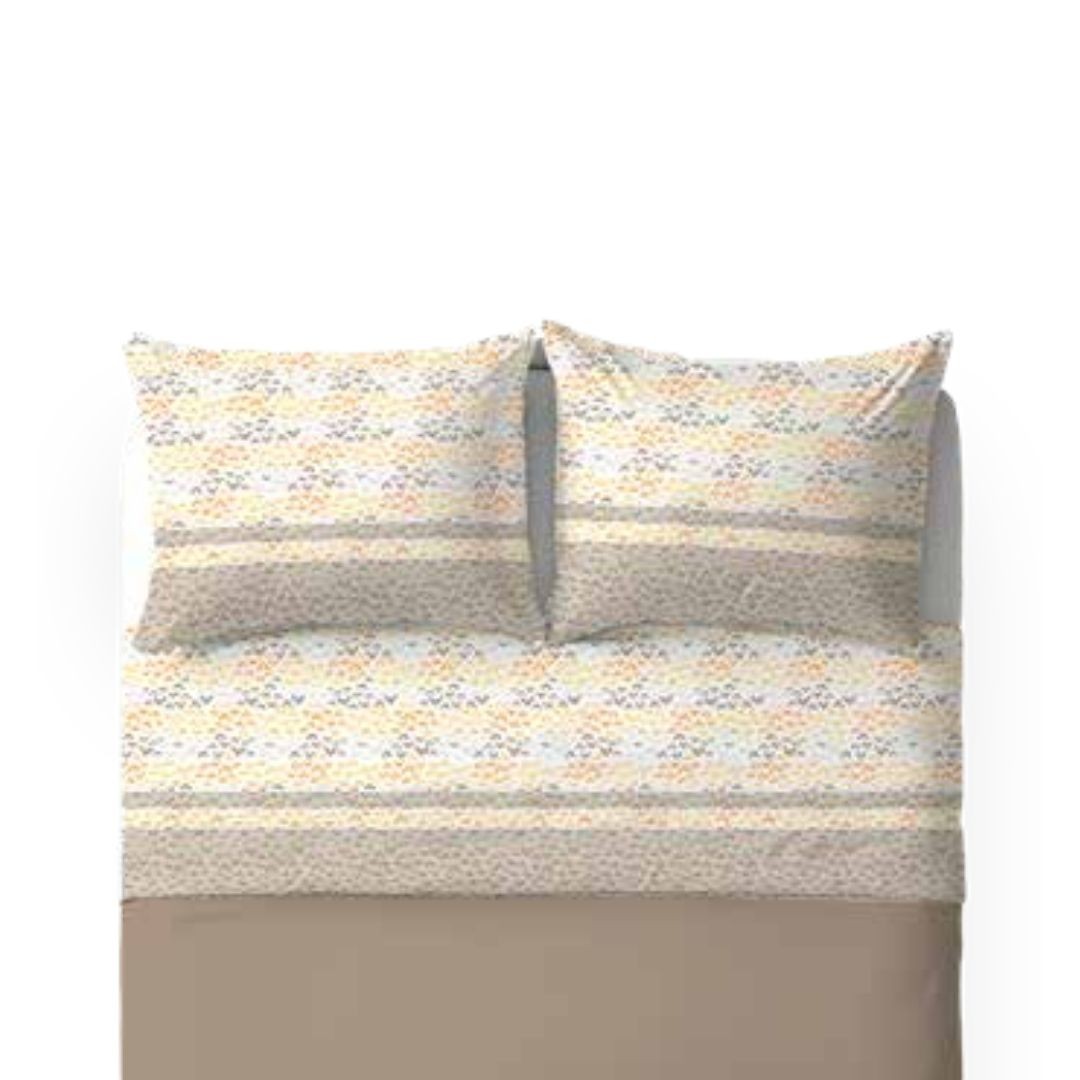 Completo Lenzuola Singolo Cotone Biancaluna art. Nathan 2