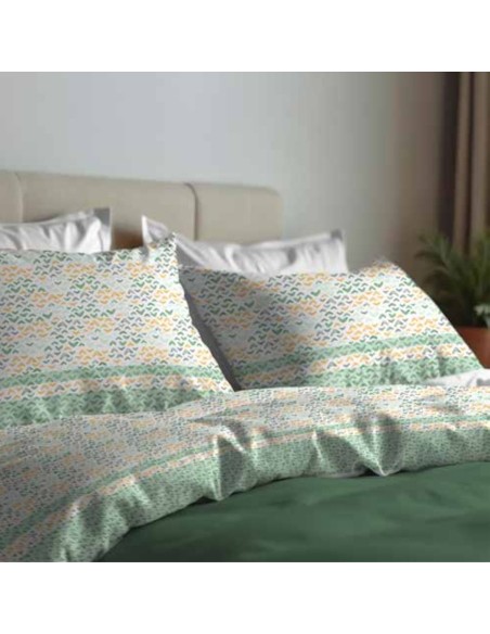 Completo Lenzuola Singolo Cotone Biancaluna art. Nathan