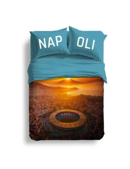 Completo Lenzuola Matrimoniale Cotone Biancaluna art. Stadio