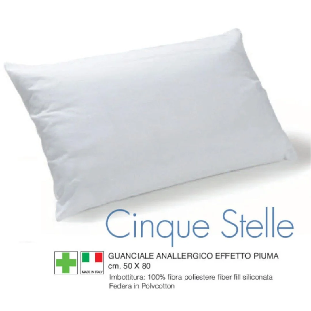 Cuscino Anallergico Linea Ambro art. 5 Stelle