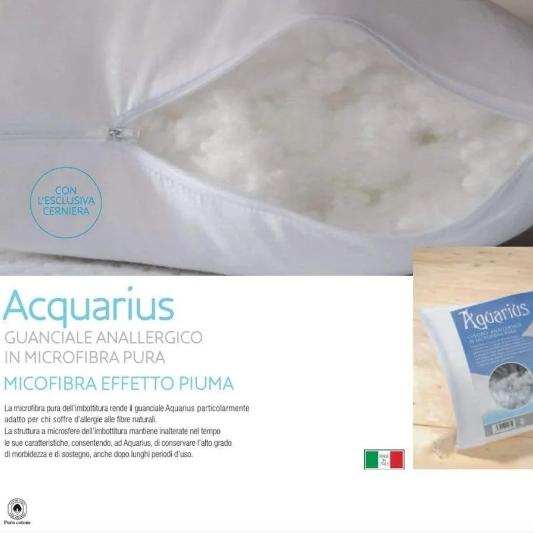 Cuscino Anallergico Microfibra Biancaluna art....