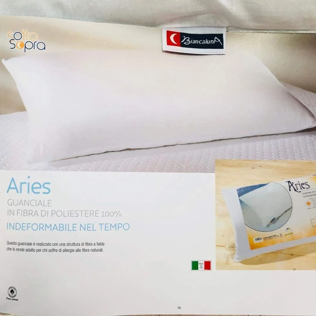 Cuscino Anallergico Soffice Biancaluna art. Aries