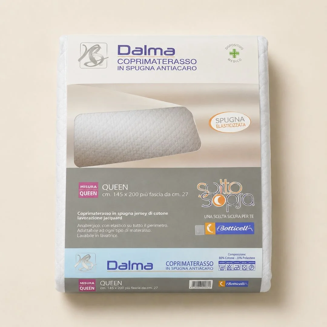 Coprimaterasso Spugna Biancaluna art. Dalma Con...