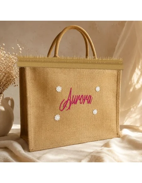 Borsa Mare Personalizzata LineaBlu art. Juta Beige