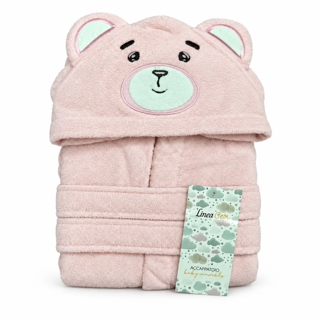 Accappatoio Spugna Baby Linea Oro art. Animals Orsetto