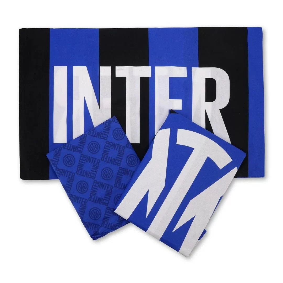 Completo Letto Singolo Puro Cotone Inter Ufficiale
