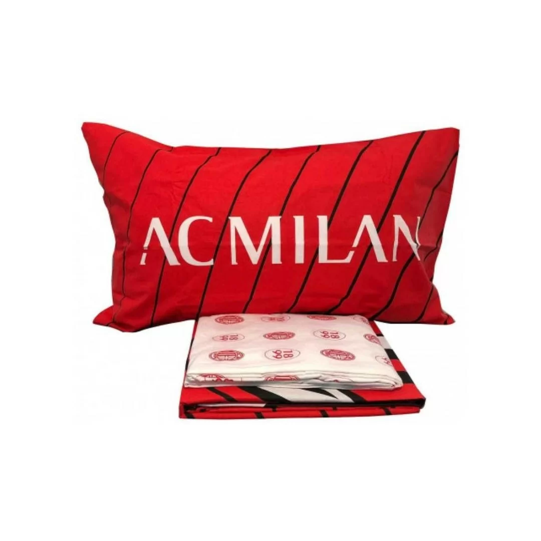 Completo Letto Singolo Puro Cotone AC Milan...