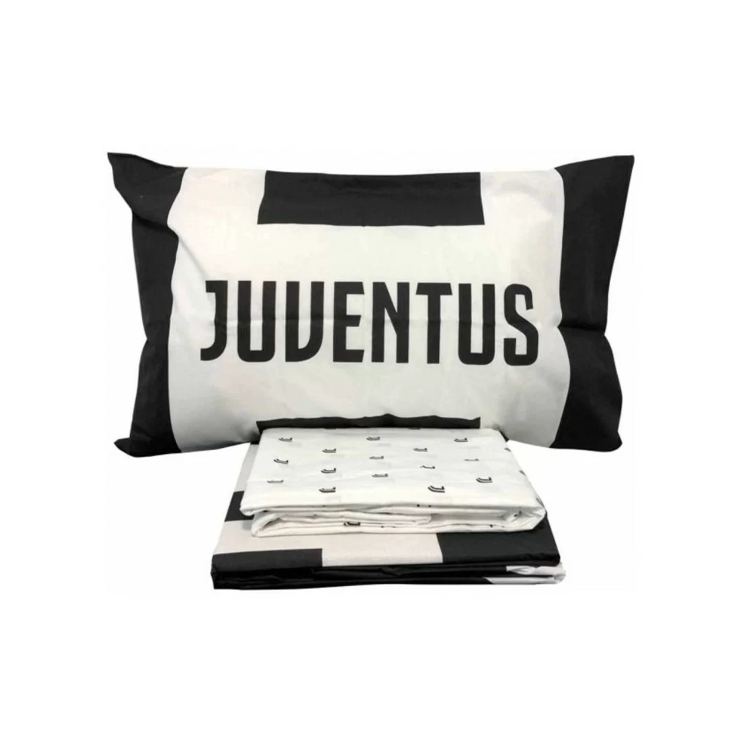 Completo Letto Singolo Puro Cotone Juventus Ufficiale 2