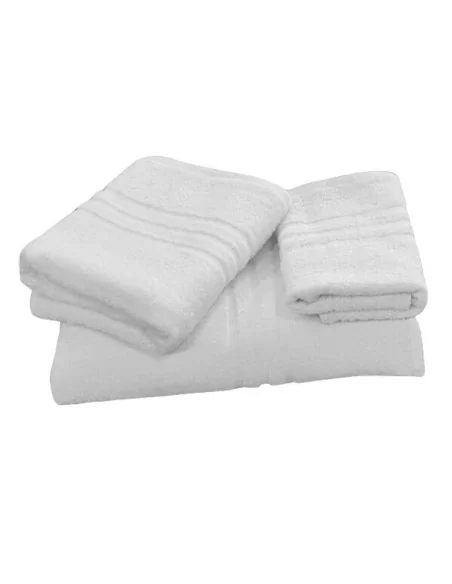 Tris Asciugamani Bagno LineaBlu art. Superior spugna 420gr/mq