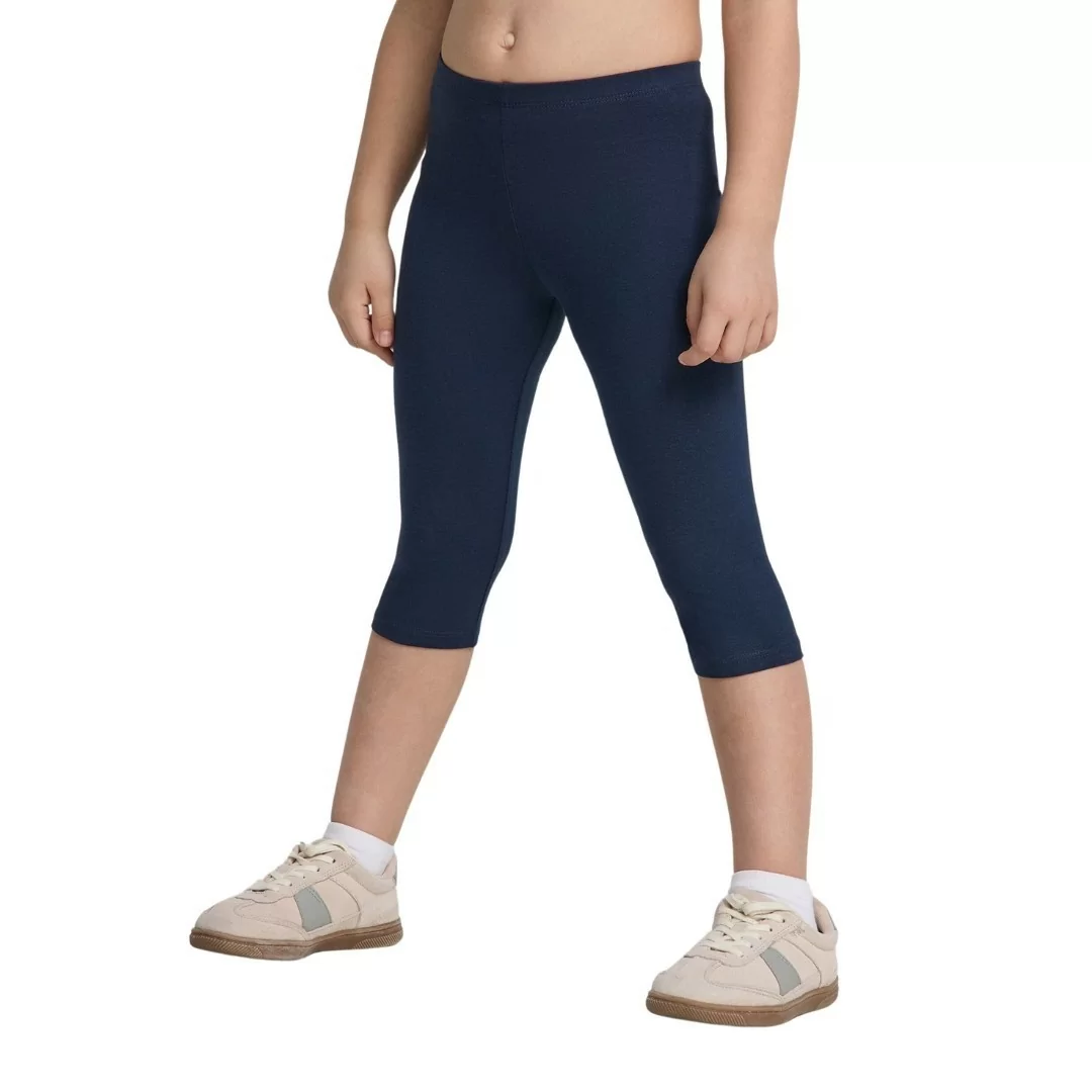 Leggings Bambina Capri da Scuola 100% Cotone