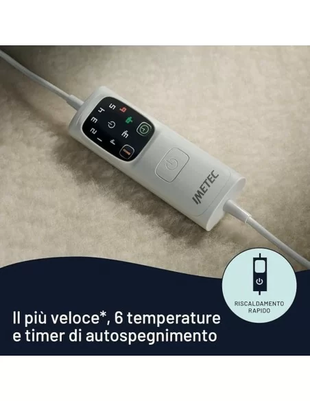 Scaldasonno Imetec Matrimoniale art. Adapto Lana e Merino