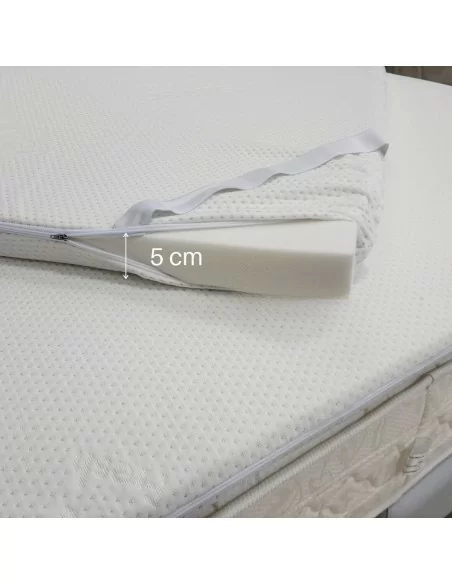 Topper Materasso Matrimoniale 160x190cm Memory Altezza 5cm