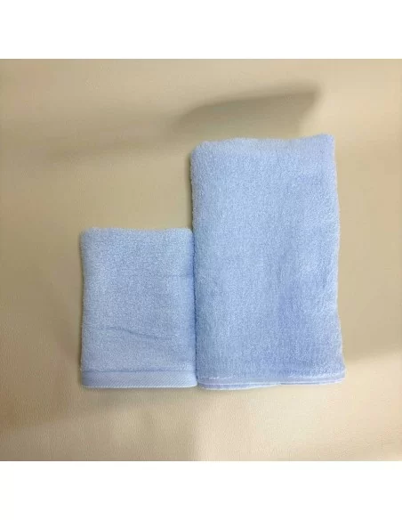 Coppia Asciugamani Personalizzati LineaBlu art. Marte Spugna 420gr/mq