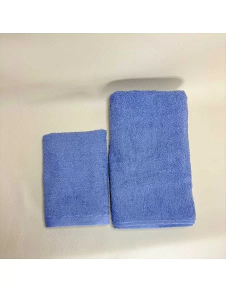 Coppia Asciugamani Personalizzati LineaBlu art. Marte Spugna 420gr/mq