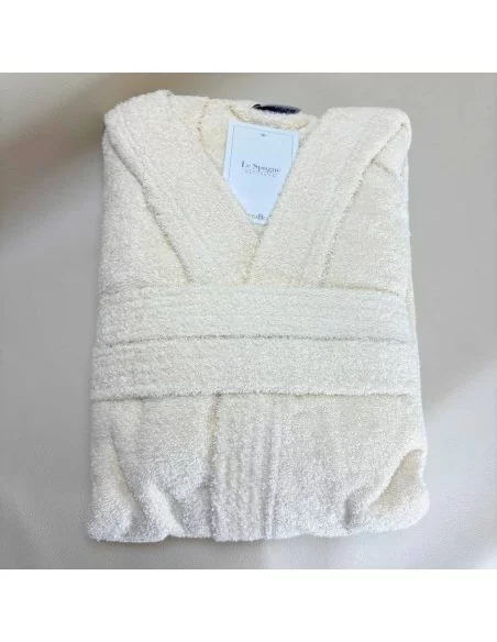 Set Accappatoio Lui e Lei Spugna LineaBlu Salvia e Panna