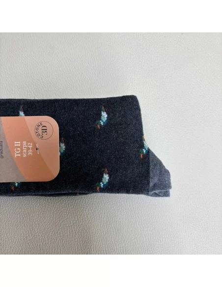 Calzini Lunghi da uomo Ragno art. U859CS caldo cotone Papere