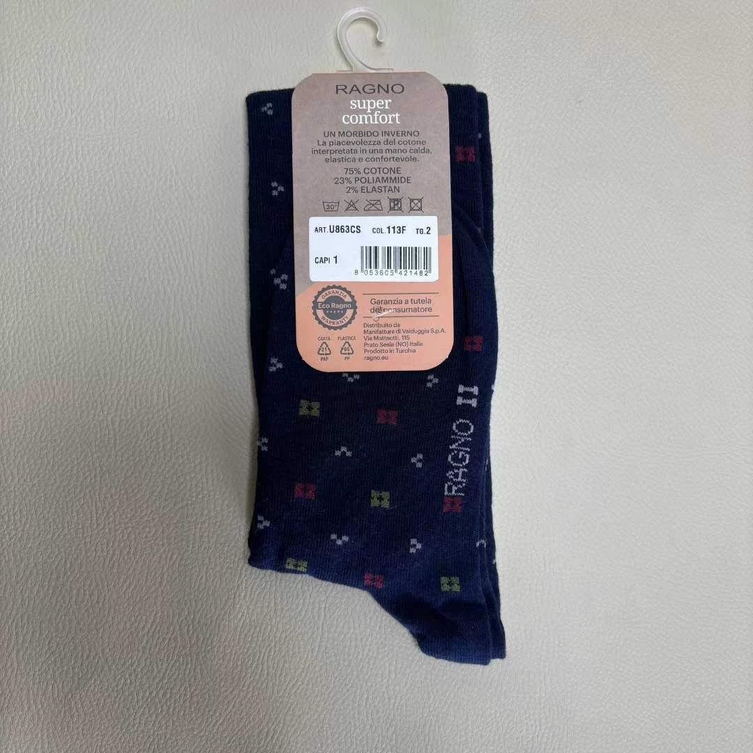 Calzino corto da uomo Ragno art. U863CC caldo...