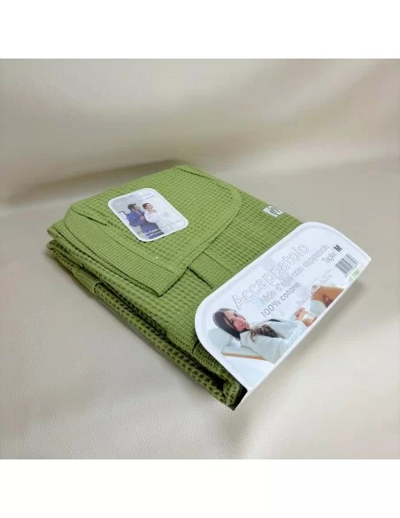 Accappatoio Personalizzato Verde Nido d'ape Marta Marzotto Cotone