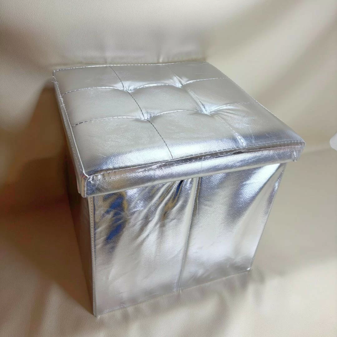 Pouf Contenitore Ecopelle LineaBlu Quadrato