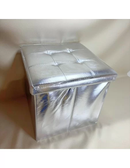 Pouf Contenitore Ecopelle LineaBlu Quadrato